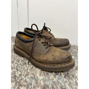 Dr Martens Shoes Mens 12 Casual Leather Platform 90s Grunge Oxford Heavy Brown